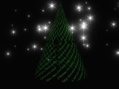 Xmas tree design Stock Illustration