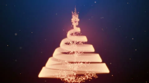 Xmas Tree Lights Blue Stock Footage 23456866