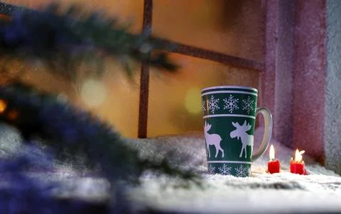 Xmas window Foto stock