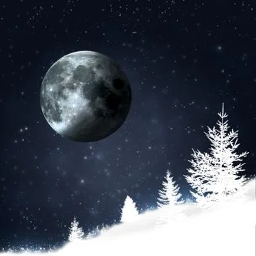 Xmas winter eve Stock Illustration