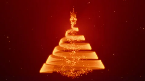 Xmasstree Lights Red Stock Footage 23456933