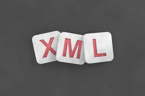 XML banner design. 3D background. 스톡 일러스트