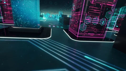 XML development with digital technology concept Stock Footage 94160300