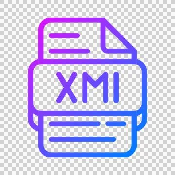Xml document format file type icon. trendy database icons. Stock Illustration