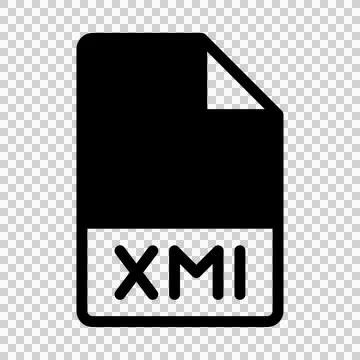 Xml file format icons. Files type symbol document icon. With a black fill d.. Illustrazione stock