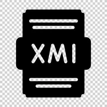 Xml file icon solid style. Spreadsheet file type, extension, format icons.  Illustrazione stock