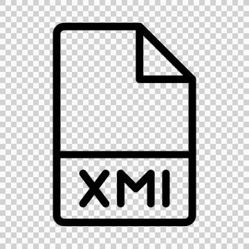 Xml file type icons. files and document format design icon symbol. Illustrazione stock