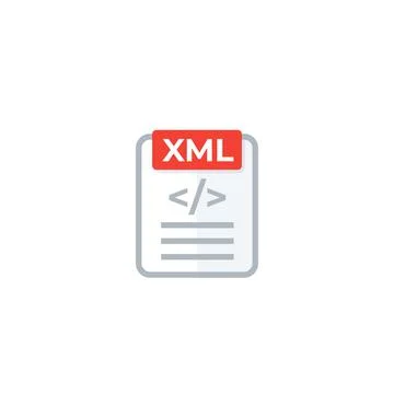 XML file vector icon Illustration