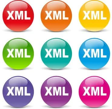 Xml icons Stock Illustration