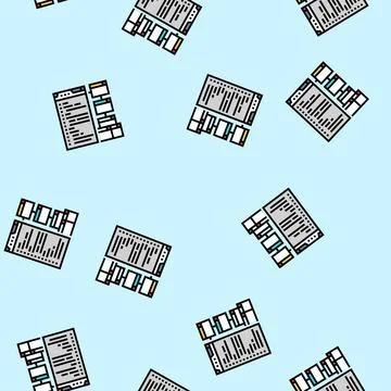 Xml sitemap seo vector seamless pattern Illustrazione stock