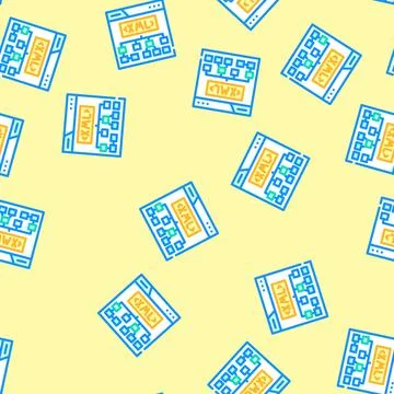Xml sitemap seo vector seamless pattern Stock Illustration