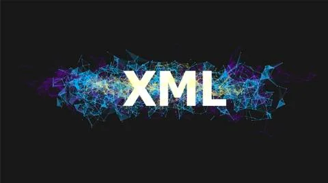 XML technology for website design Stock Illustration