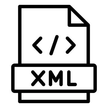 Xml Vector Icon Design Illustration Stock Illustration