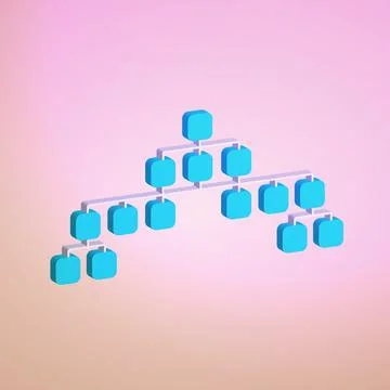 XML Website Sitemap isometric vector design icon Stock-Illustration