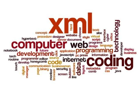 XML word cloud Stockillustratie