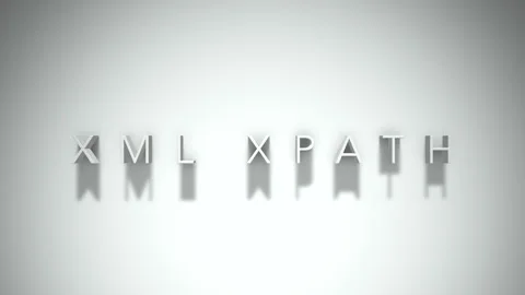 Xml xpath 3D title animation with shadows on a white background Stock Footage 297024073