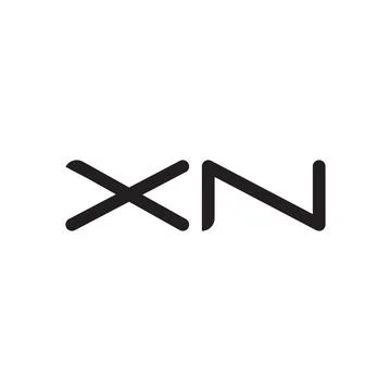 Xn initial letter vector logo icon Illustrazione stock