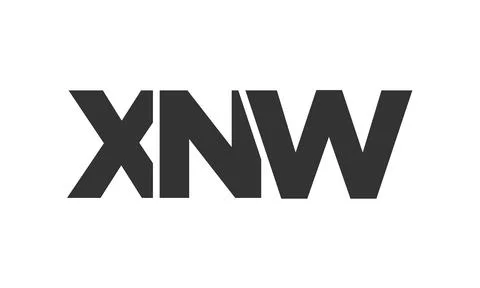 XNW logo design template with strong and modern bold text. Initial based ve.. Stock Illustration