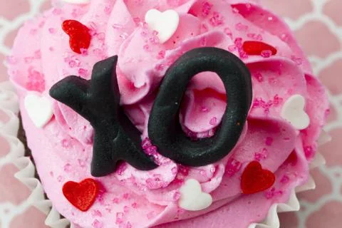 Xo cupcake Stock Photos