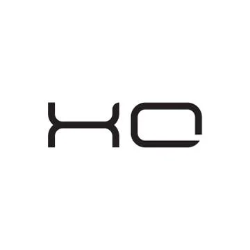 Xo initial letter vector logo icon Stock Illustration