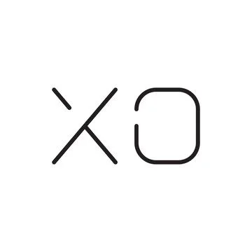 Xo initial letter vector logo icon Stock-Illustration
