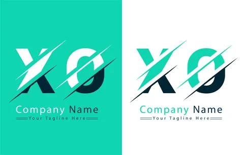 XO Letter Logo Vector Design Template Elements Stock Illustration