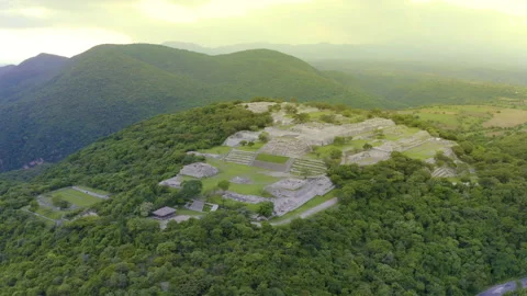 Xochicalco archaeological zone Stock Footage 135945495
