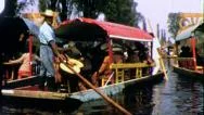 Xochimilco Canals Mariachi Band Boats 1960S (Vintage Film Home Movie) 4337 Stock Footage