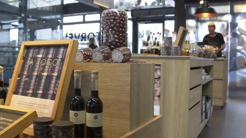 A Xoco luxury chocolate on display Video stock 92936691