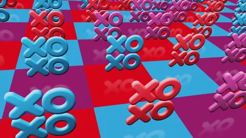 XOXO love romantic greeting multiple 3d symbol loop seamless Stock Footage 342015054