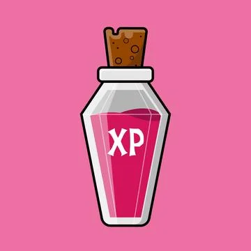 XP Boost Potion Game Item Stock Illustration