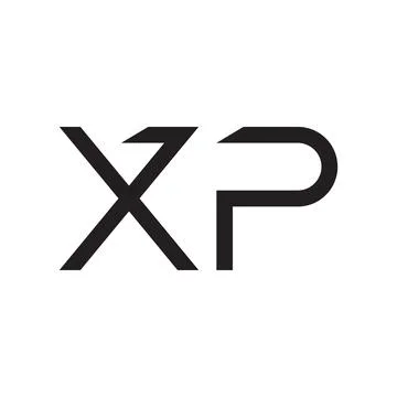 Xp initial letter vector logo icon 库存插图