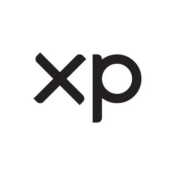 Xp initial letter vector logo icon 库存插图