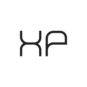 Xp initial letter vector logo icon Illustrazione stock