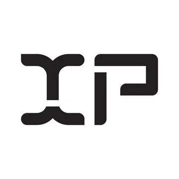 Xp initial letter vector logo icon Stock Illustration