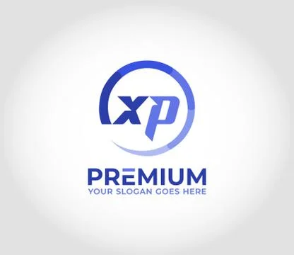XP Modern Logo Design Concept Stock Illustration