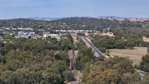 XPT crossing Murray River Stock Footage 330754697