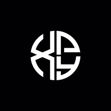 XPY logo XPY icon XPY monogram XPY letter minimalist Circle flat Unique mod.. Illustrazione stock