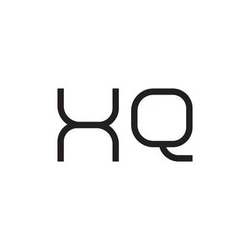 Xq initial letter vector logo icon Stock Illustration