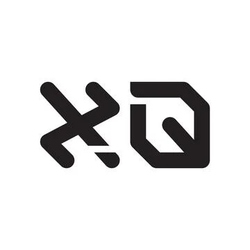 Xq initial letter vector logo icon Stock Illustration