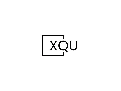 XQU letter initial logo design vector illustration Stock Illustration