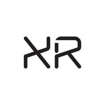 Xr initial letter vector logo icon Stock Illustration