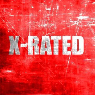 Xrated sign isolated Stock Illustration