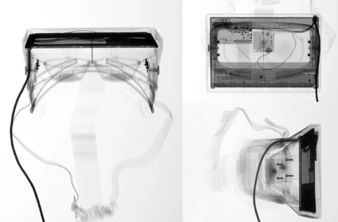 An Xray of a consumer VR headset 스톡 사진