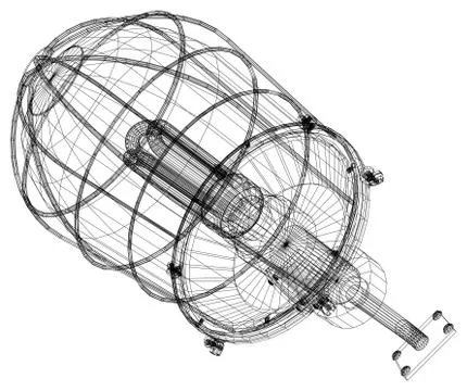Xray of heat exchanger 스톡 일러스트