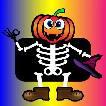 Xray pumpkin Stock Illustration