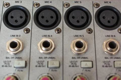 Xrl Audio Patch Panel. Stock Photos