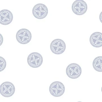 Xrp cryptocurrency glyph seamless pattern Stock Illustration