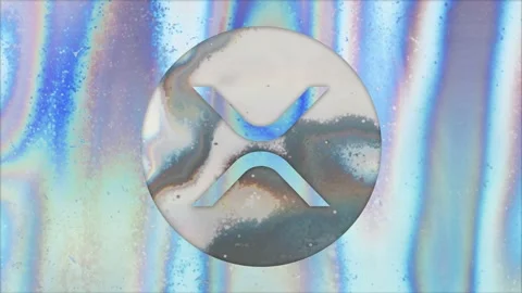 XRP Cryptocurrency Holographic Background Loop Stock-Footage 172281384