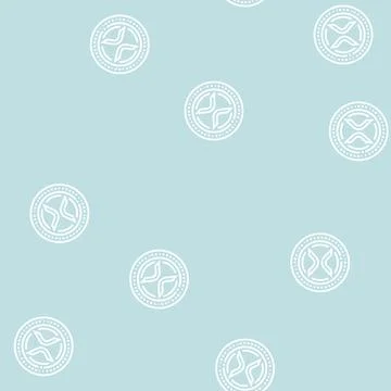Xrp cryptocurrency line seamless pattern Stock Illustration